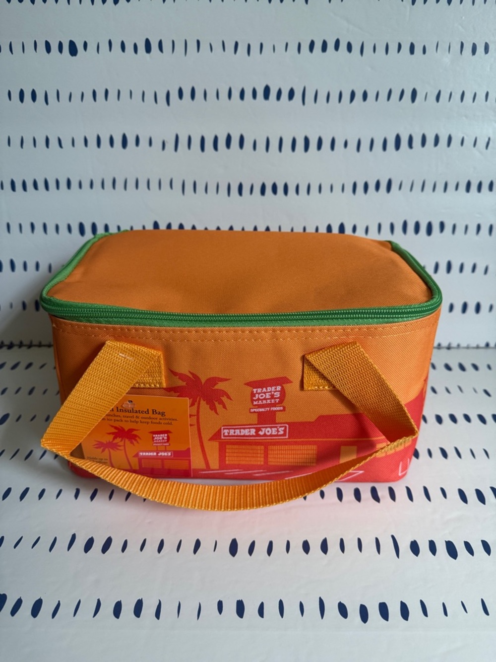 Trader Joe's Orange & Green Mini Insulated Bag Summer 2026